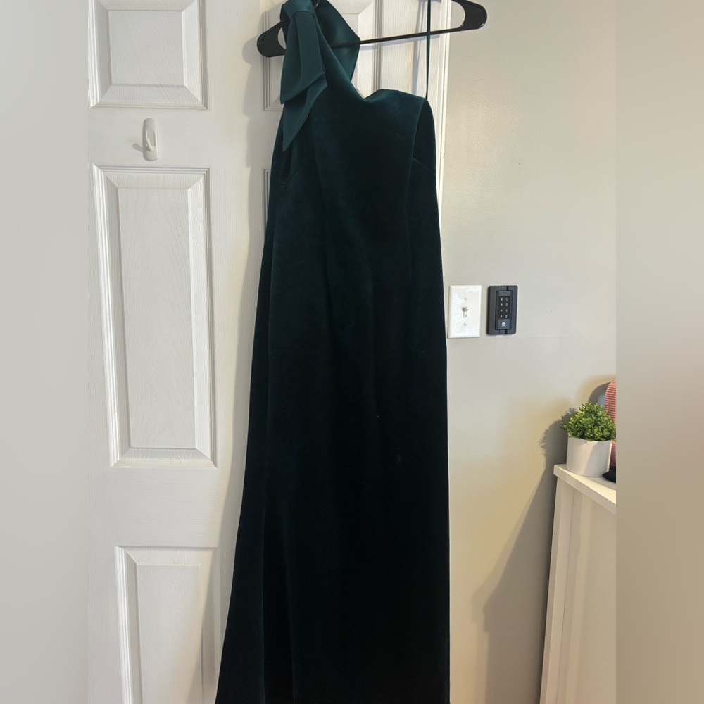 Eliza J Deep Green Velvet Gown